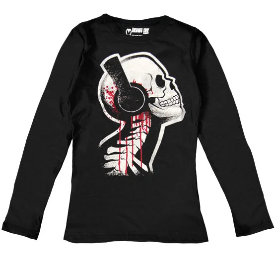 Street Sports Shoes Tone Death Women Long Sleeve Tshirt