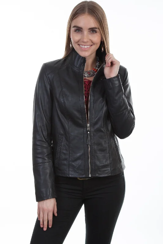 Cool Breeze At Night Scully Womens Black Lamb Lightweight Jacket M