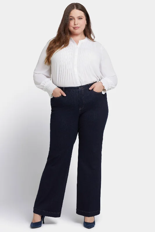 Design sense Teresa Wide Leg Jeans In Plus Size - Magical