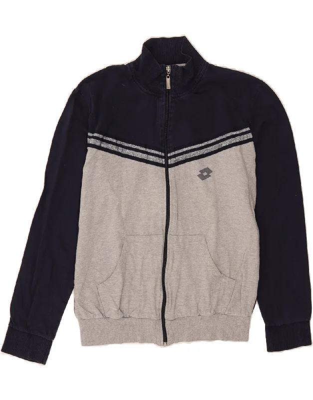 Retro Woolen Jacket LOTTO Womens Tracksuit Top Jacket UK 12 Medium Navy Blue Colourblock Retro Woolen Jacket LOTTO Womens Tracksuit Top Jacket UK 12 Medium Navy Blue Colourblock