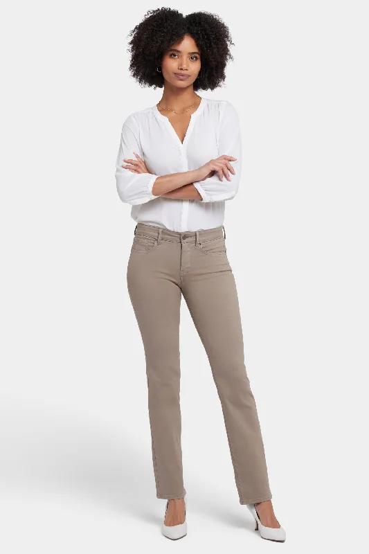Sports And Leisure Marilyn Straight Jeans In Long Inseam - Saddlewood