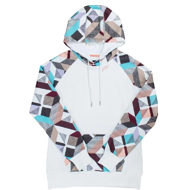 Noble Temperament "Morocco" White w/Multi Color Hoody