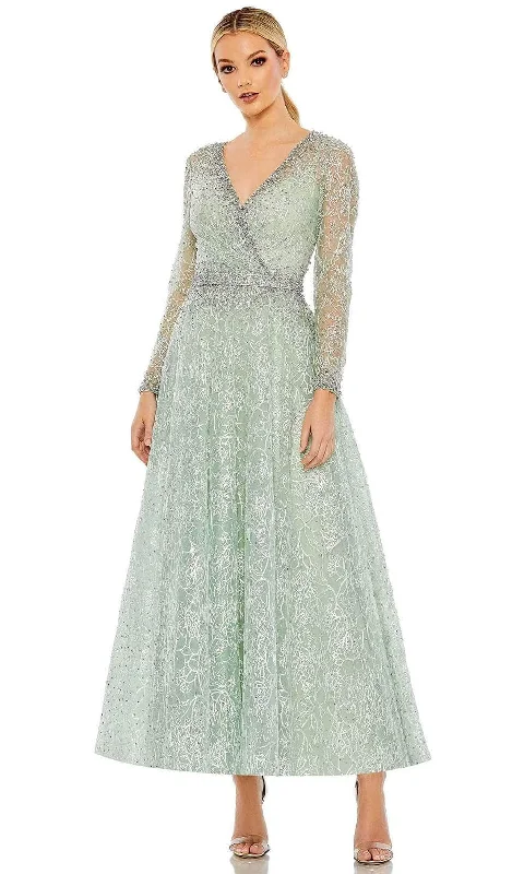 Fashionable and casual Mac Duggal 20366 - Wrap Bodice A-Line Dress