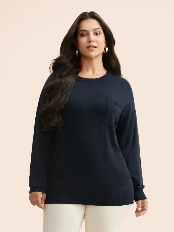 Customized Version Supersoft Chest Pocket Wool Top
