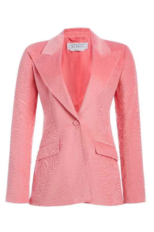 Free and comfortable Leiva Blazer in Rosa Sea Island Cotton Corduroy