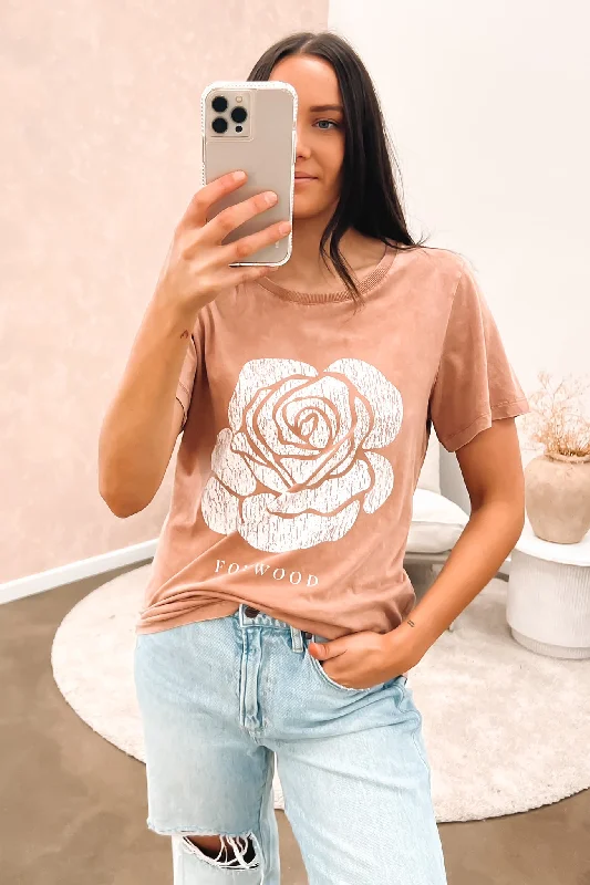 Comfortable down Rose Tee Bronze