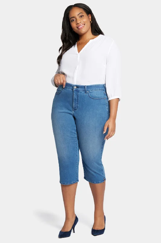 Advanced Customization Waist-Match™ Slim Straight Crop Jeans In Plus Size - Contented