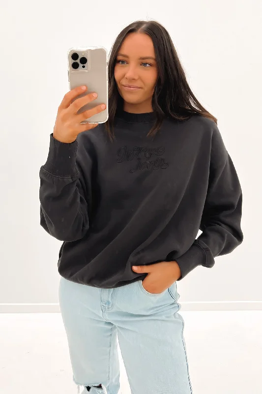 Street Sports Style Jorge Logo Fleece Washed Black
