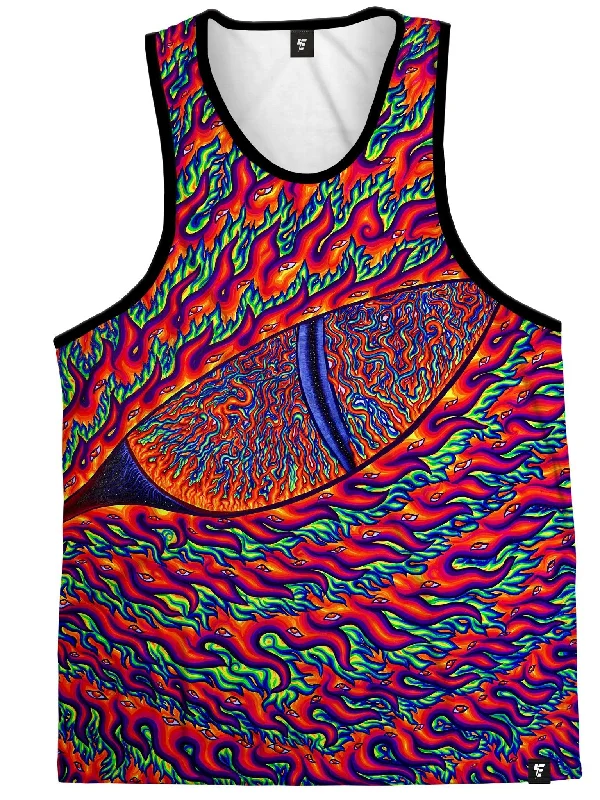 Elegant And Lazy Neon Eye Of The Phoenix Unisex Tank Top