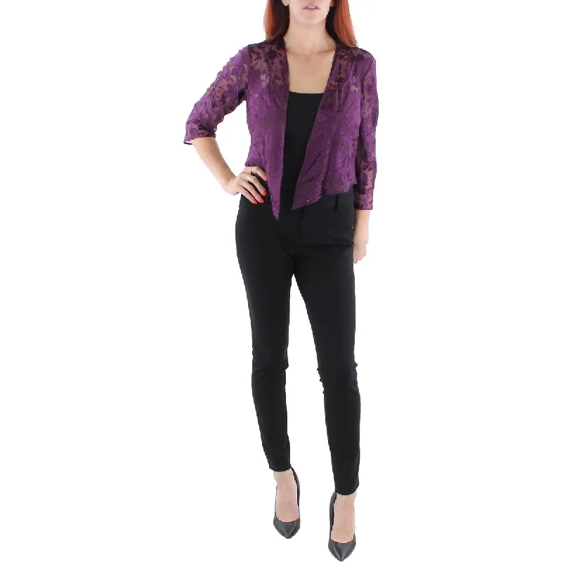 Warm and substantial Alex Evenings Womens Jacquard Burnout Bolero