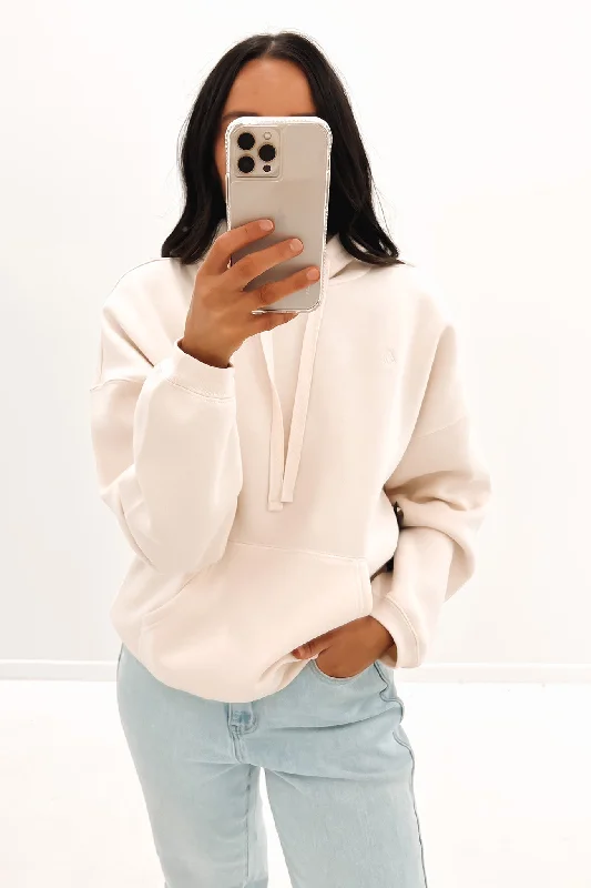 Street Style Stone Heart II Hoodie Sand