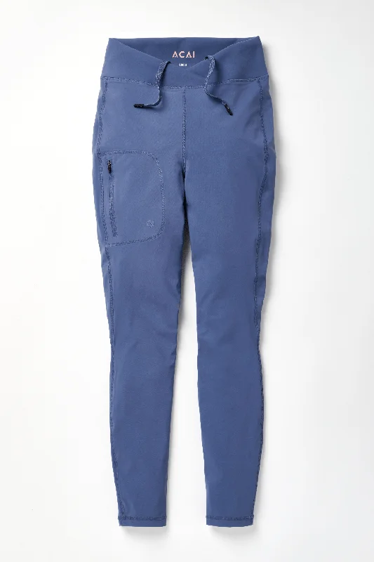 Sweet breath Shower Resistant Softshell Leggings - Nightshadow Blue