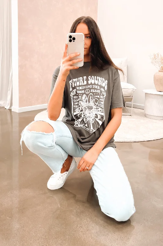 Street Sports Style Future Tee Charcoal