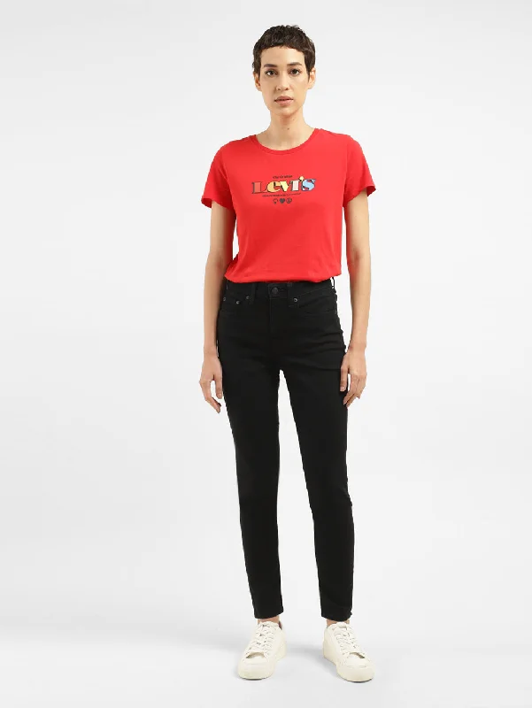 Sports Zipper Style Women's High Rise 721 Skinny Fit Jeans