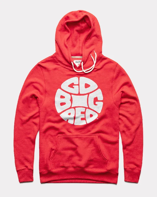 Fashionable and casual Go Big Red University of Nebraska Red Hoodie