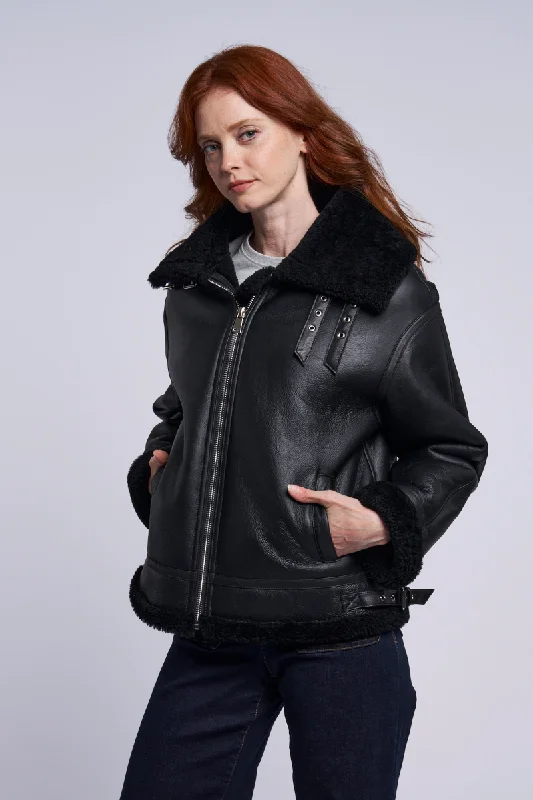 Street Graffiti Design 270 Genuine Shearling MC  $390