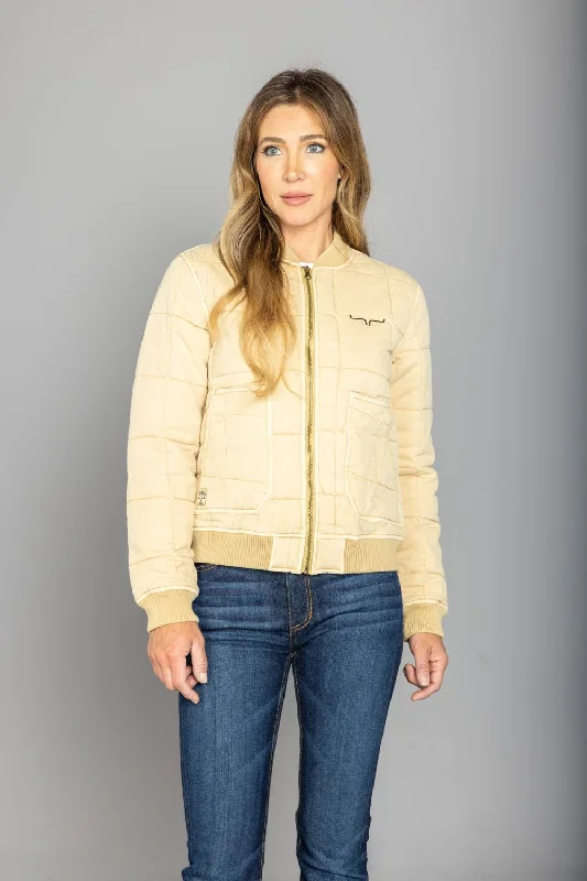 Affordable selection Kimes Ranch Womens Bronc Bomber Off White 100% Cotton Cotton Jacket