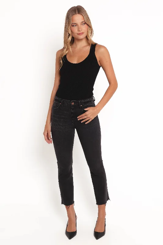 Comfortable down Marlow Mid Rise Crop Flare Jeans - Psych