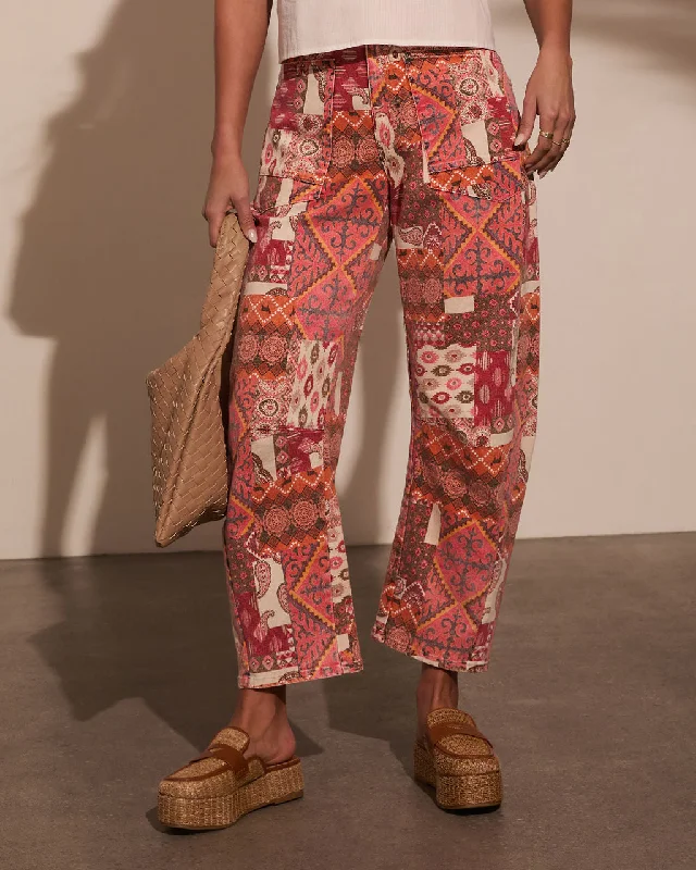 Classic style Charlotte Paisley Barrel Jeans