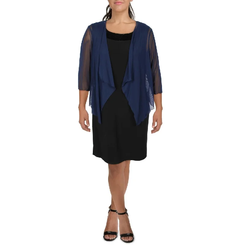Elegant and noble Connected Apparel Womens Plus Mesh Sheer Bolero