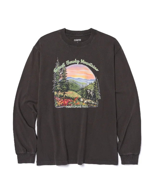 Street Casual Style Great Smoky Mountain National Park Vintage Long Sleeve Tee