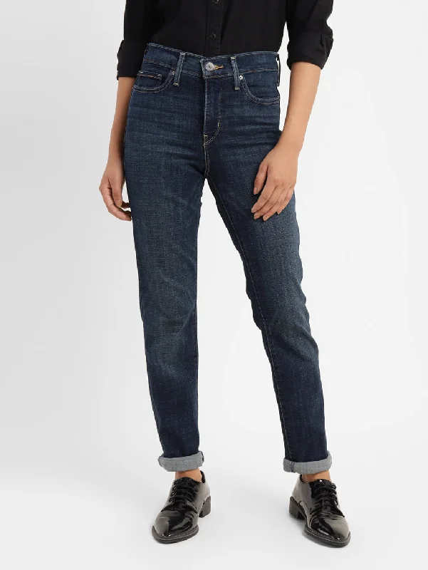 Hooded design Women's High Rise 312 Slim Fit Jeans