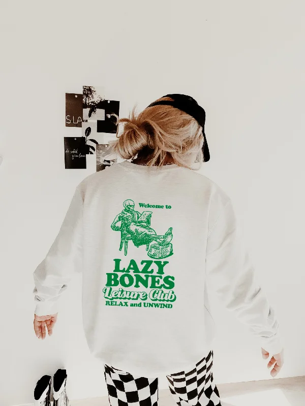 Multi-functional style Lazy Bones Crewneck