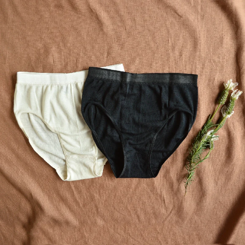 Fashion Style Women's Briefs - Organic Wool/Silk (S-XL)
