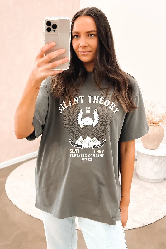 Printed pattern Ruthless Tee Coal