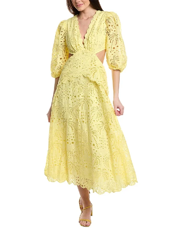 Street Graffiti Design FARM Rio Richilieur Midi Dress