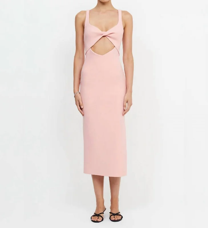 Slim Fit Joelle Midi Dress In Guava
