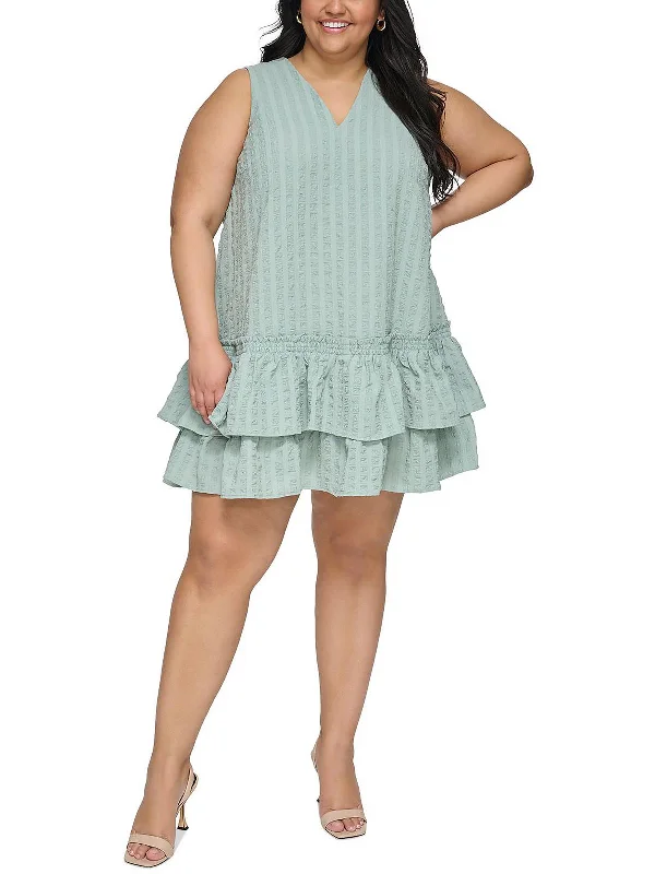 Street Style Plus Womens Beach Mini Shift Dress
