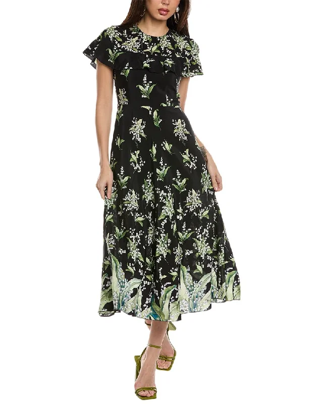 Avant-garde trend RED Valentino Silk Midi Dress