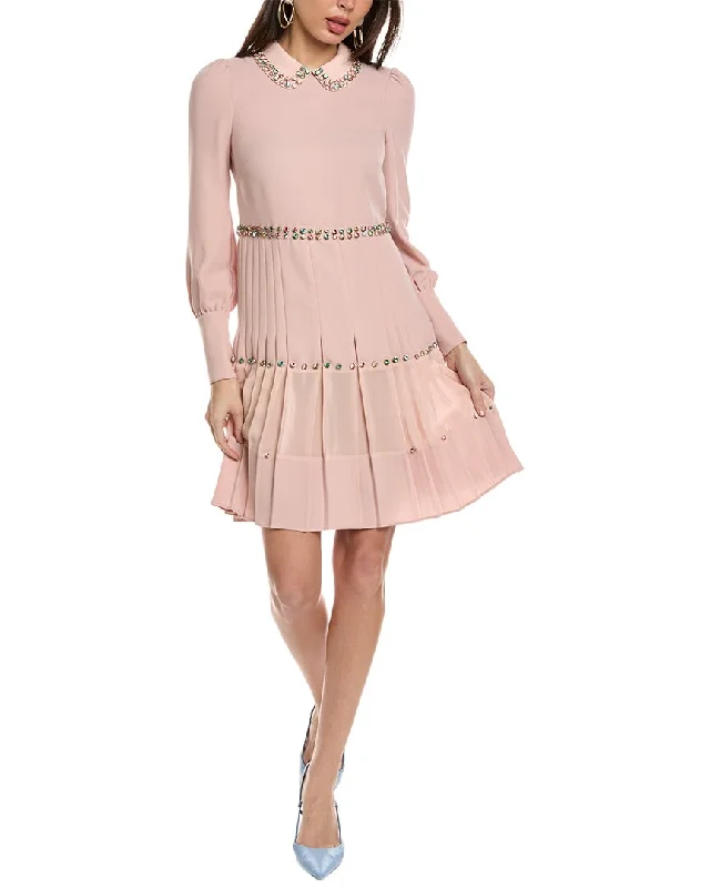 Free and comfortable RED Valentino Silk-Trim Mini Dress