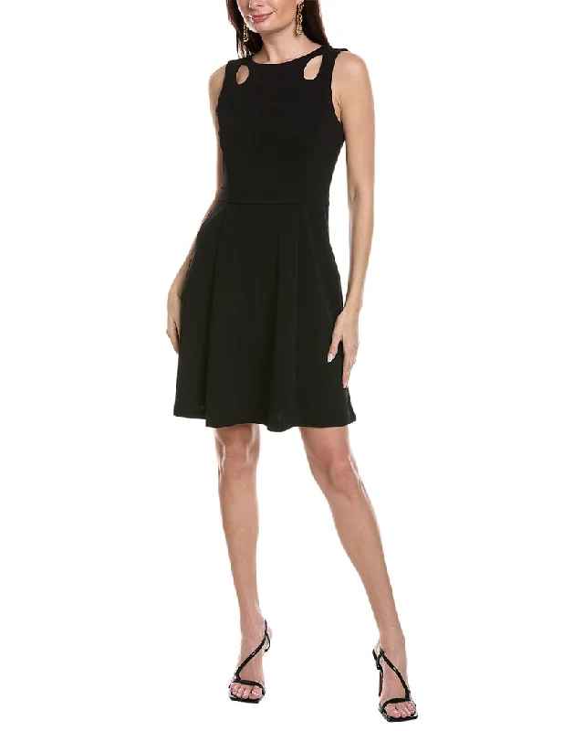 High waist design Tahari ASL A-Line Mini Dress