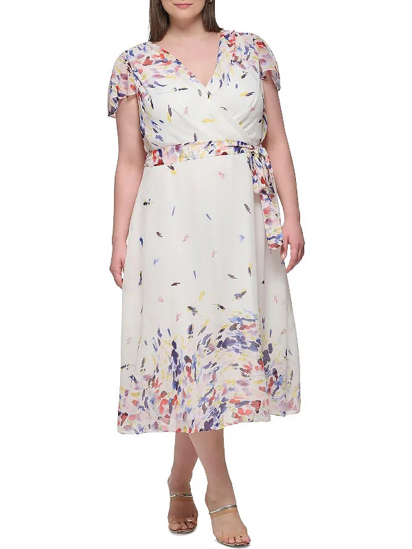 Minimal Style Womens Cocktail Long Fit & Flare Dress