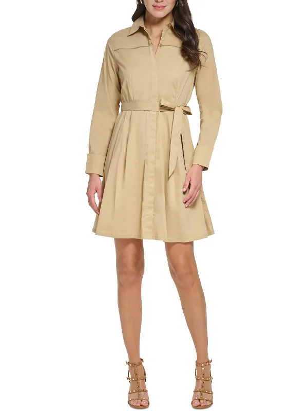 Sports And Leisure Womens Collared Mini Shirtdress