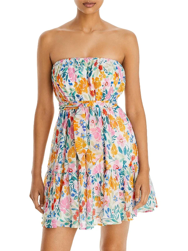 Classic style Womens Ribbed Short Mini Dress