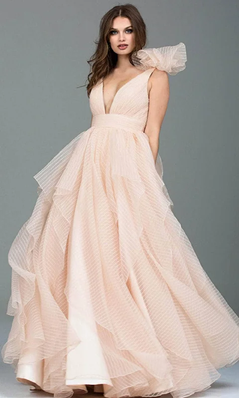 Advanced Customization Jovani 55210 - Sleeveless Empire Ballgown