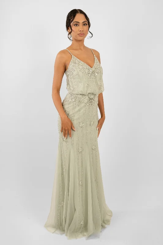 Energetic Keeva Pale Aqua Bridesmaid Dress