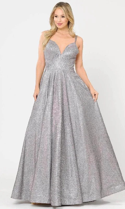 Sports Yoga Style Poly USA 8714 - Sweetheart Glitter A-Line Prom Dress