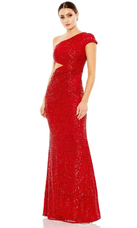 High waist design Ieena Duggal 42022 - One Shoulder Gown