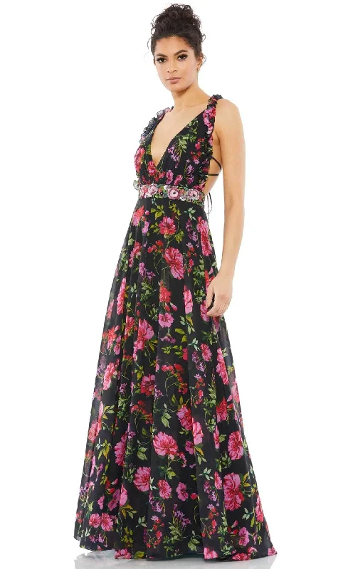 Printed pattern Ieena Duggal 9156 - Floral Dress